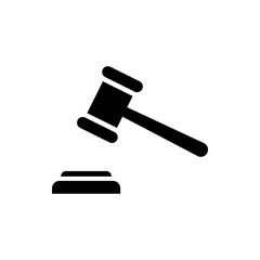 Judge Hammer Icon Or Judge Gavel Icon Vector Illustration Editable