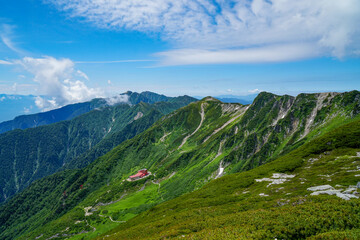 Senjoziki  Curl Mountain Komagane Nagano Japan Central Alps trekking  hiking Summer