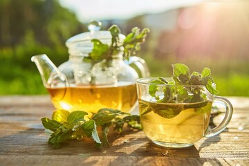 Natural tea from the flowers of a medicinal plant.