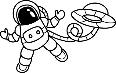 space and cosmos illustration on transparent background