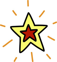 space and cosmos illustration on transparent background