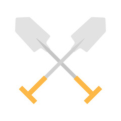 Shovel isolated on white background