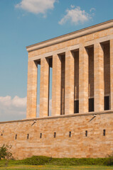 Fototapeta premium Anıtkabir, mausoleum of Mustafa Kemal Atatürk, the founder of the Turkish Republic