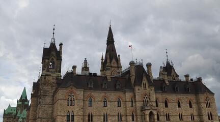 Fototapeta na wymiar Parliament Hill, West Block, Ottawa