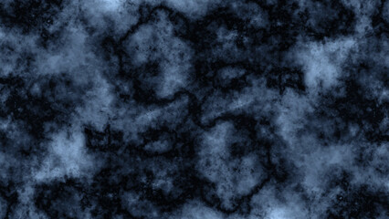 Grunge cement concrete texture background. Blue wall tone. Dark smoke on the cracked cement. Beautiful sky clouds. Rich blue and black marbled stone or rock textured elegant                           