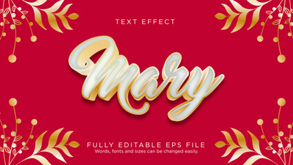 Mary Text Effect Font Type