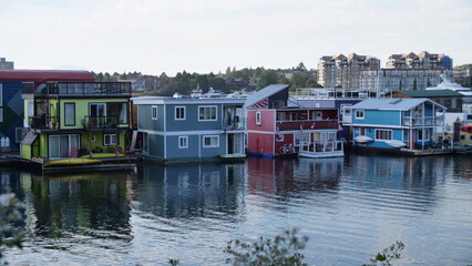 Fototapeta na wymiar Fisherman's Wharf Park Victoria Vancouver Island Canada