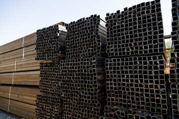 Stainless steel rectangular bars of metal