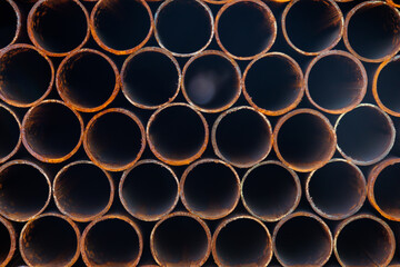 Texture of galvanized iron pipes