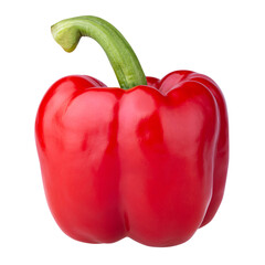 Red Bell Pepper isolated on alpha background