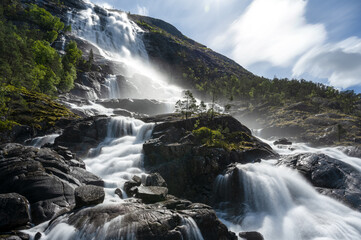 double waterfall Norway