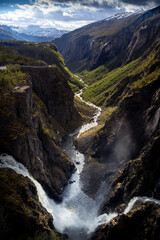 waterfall in the Norway mountains
