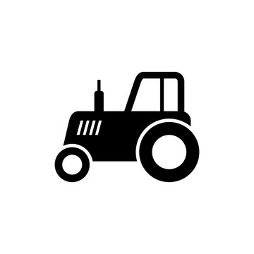 Tractor icon isolated on white background