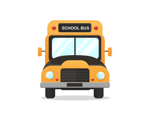 School Bus vector illustration. School bus icon