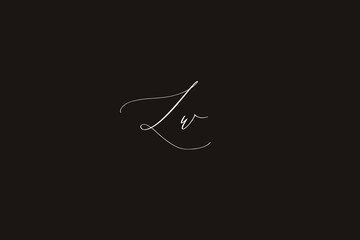 Simple and Elegant logo of letter LW for company name or initial name - Minimalist Logo