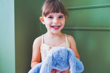 portrait of a little child in a dress in ruse bulgaria 