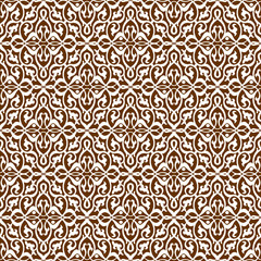 Vector damask seamless pattern background. Elegant luxury texture for wallpapers, silk fabric backgrounds and page fill.