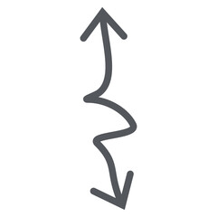 Arrow Line Hand Drawn Aesthetics Doodle