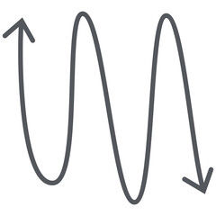 Arrow Line Hand Drawn Aesthetics Doodle