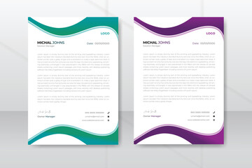 Creative Modern Corporate Letterhead Design Template