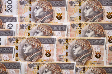 polskie banknoty 200 złotowe 