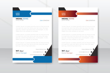 Creative Modern Corporate Letterhead Design Template
