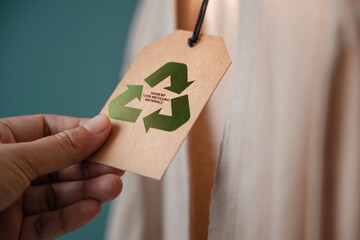 Recycling Products Concept. Organic Cotton Recycling Cloth. Zero Waste Materials. Environment Care,...