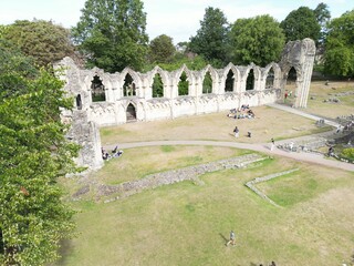 St Mary's Abbey  built in 1088.   ruins of a Benedictine monastery, York
