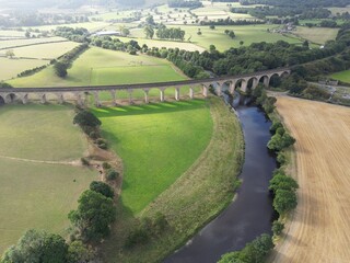 Arthington Viaduct, also known as Castley Viaduct or Wharfedale Viaduct, railway bridge crossing the Wharfe valley. Arthington in West Yorkshire