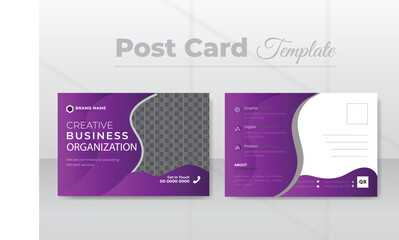 Corporate real estate post card template