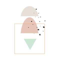 Vector modern Abstract geometric composition. Geometric design, minimalism, geometric shapes. Logo design