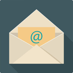 Email vector icon. Flat style illustration.