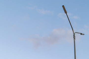 blue sky and LED street lamp