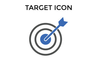 Target icon Vector illustration colorful
