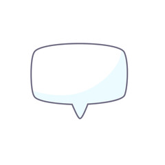 hand drawn speech bubble for chatting cartoon characters