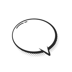 hand drawn speech bubble for chatting cartoon characters