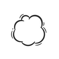 hand drawn speech bubble for chatting cartoon characters