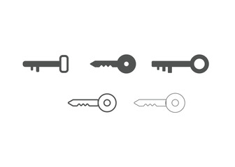 set of key icons