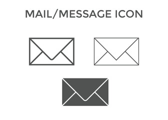 Set of Email icons. envelope icon vector illustration for website and SEO
