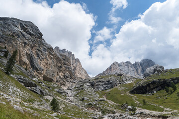 Fototapeta na wymiar mountains in the mountains, Marmolada Mountain, Dolomites Alps, Italy 