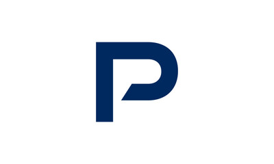 Initial letter P logo vector design