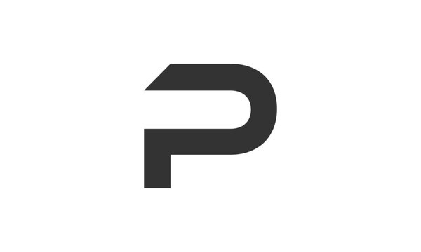 Initial letter P logo vector design