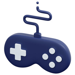 joystick 3d render icon illustration