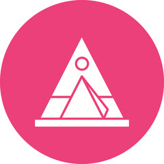 Tipi Glyph Circle Background Icon © SAMDesigning