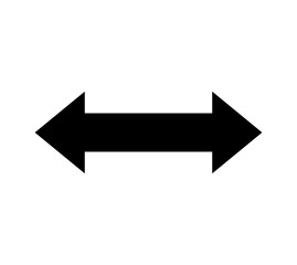 Two Side Arrow icon vector