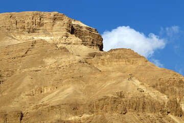 Fototapeta premium Mountains and rocks in the Judean Desert in the territory of Israel.