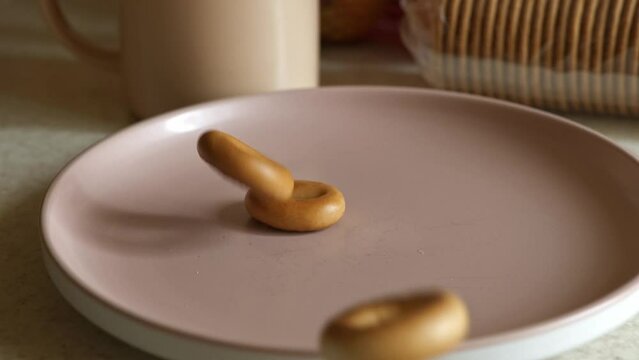 food slowmotion: sushka drops on plate