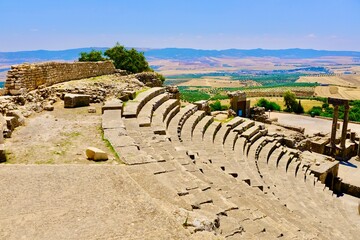 Römische Stadt Dougga in Tunesien 