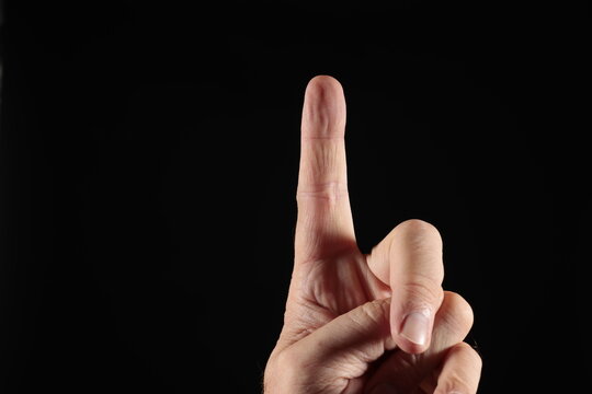 zeigefinger vorsicht m&auml;nnerhand