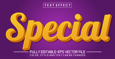 Special Editable text effect